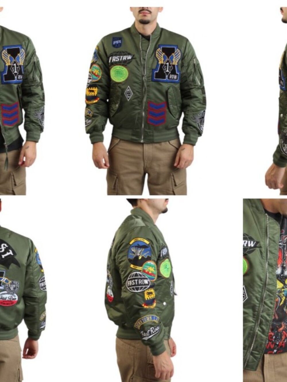 First Row brand C-Exist MA-1 Bomber Jacket - MEN'S SIZE SMALL - Green, LIKE NEW